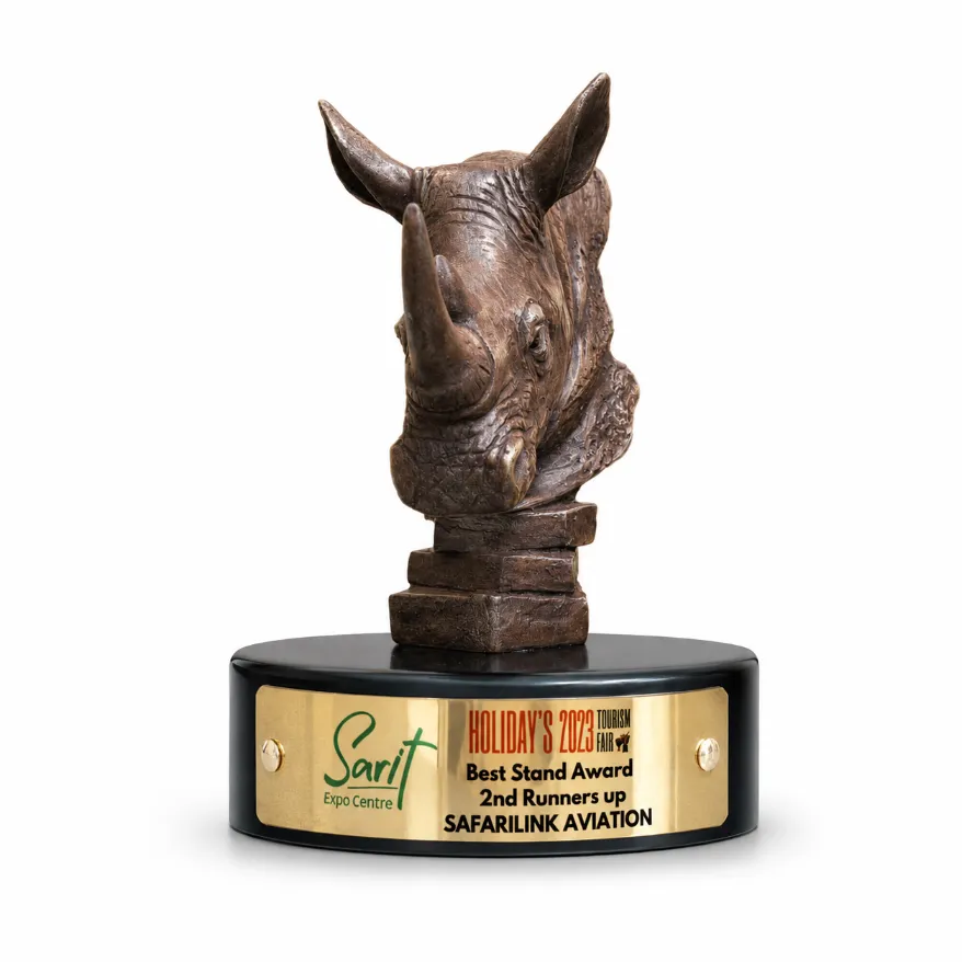 Safarilink Aviation award trophy