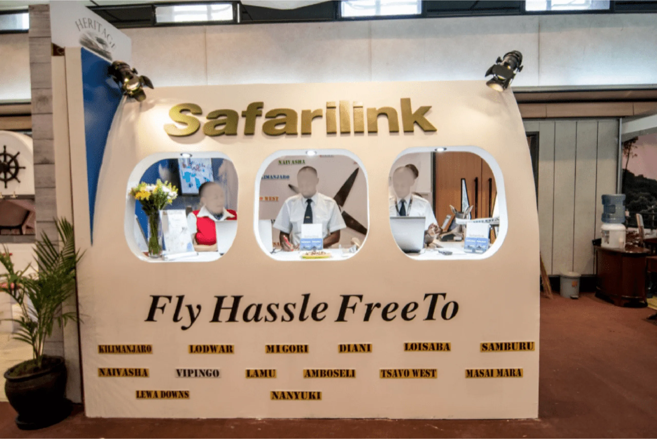 Safarilink exhibition wall display