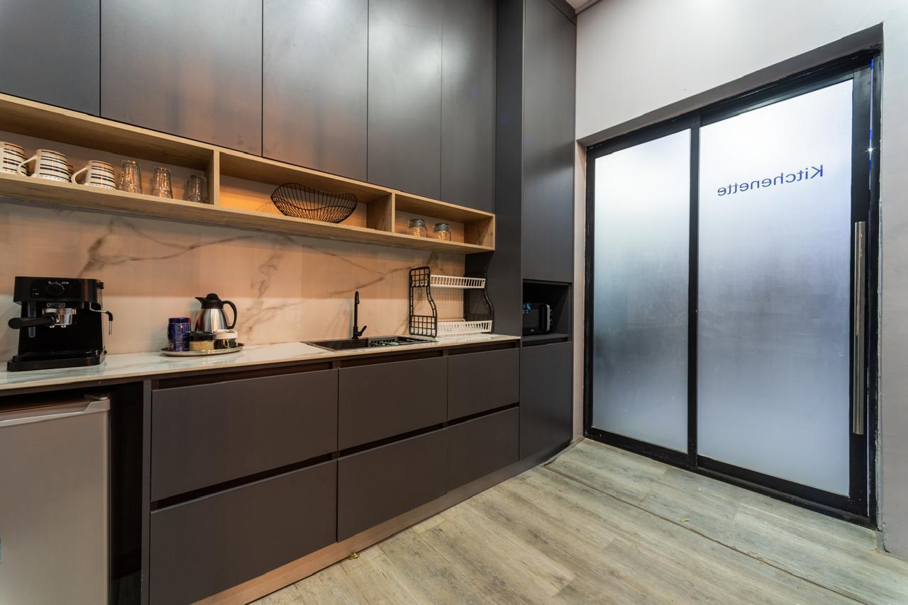 Modern office kitchenette